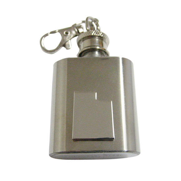 Utah State Map Shape 1oz Keychain Flask - Picture 1 of 1